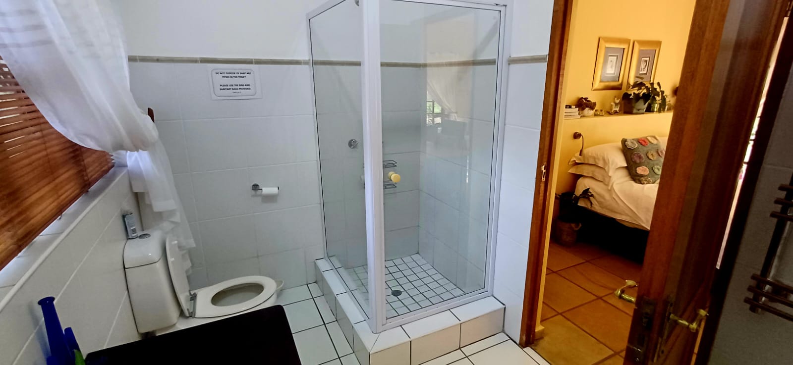 Shower in the Lemon Balm Suite bathroom