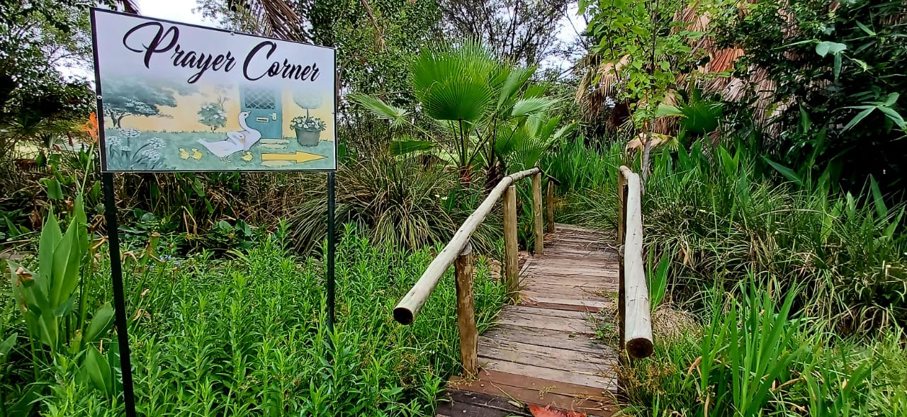 Prayer corner in the garden
