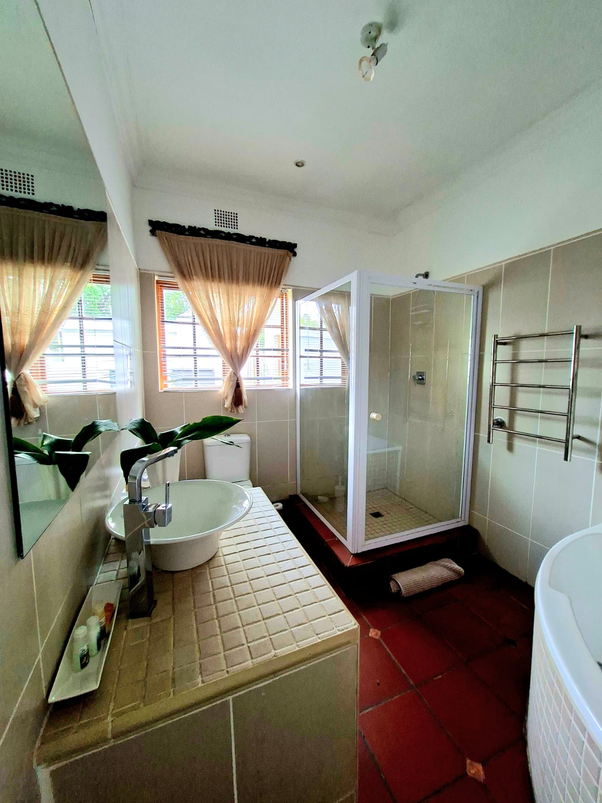 Shower in the Tyme Suite bathroom